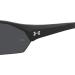 Under Armour Adult UA Playmaker Wrap Sunglasses - Matte Black/Grey - 72mm - Buy Online on GoSupps.com