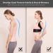 Hameisen Back Brace Posture Corrector for Women and Men - Upper Back Straightener with Elastic Straps and Steel Bar Support - Improves Posture and Provides Pain Relief - Black S/M - Buy Online on GoSupps.com