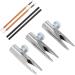 Aluminum Alloy U Shaped Slot Eyebrow Pencil Sharpening Tool with Detachable Cover Eyeliner Sharpeners Eyebrow Sharpening Tool for Beginners (Silver) - Buy Online on GoSupps.com
