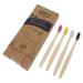 Toothbrush made of bamboo coal bamboo toothbrushes with soft bristles |Reusable bamboo coal toothbrushes for travel picnic camping youpo 4 different colors