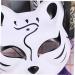 Vintorky Japanese Animal Masks - Cat & Fox Half Face Cosplay for Carnival & Halloween Decorations - Buy Online on GoSupps.com