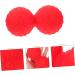 Yoga Massage Ball - Peanuts Silica Gel 12x6.3cm | Red Manual Yoga Ball for Deep Tissue Relief - Buy Online on GoSupps.com