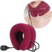 Esquirla 3 Tier Neck Stretcher Neck Pillow Inflatable Soft Relaxing Traction Pillow Support for Home Use Women Men The Seniors Adults rose red - Buy Online on GoSupps.com