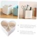 Holibanna Makeup Brush Organizer Cutlery Storage Bucket Pencil Cups for Desk Office Girl Heart Storage Rack - Buy Online on GoSupps.com