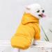 Waterproof dog coat winter warm jacket dog puppy sweater boy for little with bag-warm dog medium hoodie autumn clothing winter fleece pet clothing dogs (1024thdebkc-yellow XS) XS 1024thdebkc yellow
