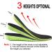 Ailaka Elastic Shock Absorbing Height Increasing Sports Insoles | Soft Breathable Orthotic Inserts for Men & Women | Green, 3cm Heel | Sizes 8-12 M US Women/7-10 M US Men - Buy Online on GoSupps.com
