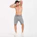 JustSun Men's Black Jogging Shorts with Zipper & Elastic Waist - Lightweight Sports Pants for Comfortable Fitness & Outdoor Activities - Buy Online on GoSupps.com