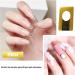 Hanyousheng Nail Forms 130 Pcs - Self-Adhesive Sticker for Acrylic & Gel Nail Extensions (Gold) - Buy Online on GoSupps.com