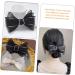 FRCOLOR Hair Fabric Butterfly Hair Clip hair bows girls hair clip women hair bow Women Cute Hair Clips black bows decor hair barrette s Miss South Korea Black - Buy Online on GoSupps.com