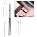 hair extension threader hair threader tool 15 10 1 aluminum handle pulling needle beads looper threader for hair extension extensi bead threader - Buy Online on GoSupps.com