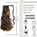 GUILOPOER Wrapped Ponytail 55 cm Long Curly Hairpiece Braid Clip in Ponytail Wavy Curly Synthetic Hair Extension for Women (4H27) - Buy Online on GoSupps.com