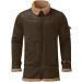 Hanxiulin Men's Plush Fleece Jacket - Warm Cuddly Outdoor Coat - Lightweight Winter Sweater in Brown - Buy Online on GoSupps.com