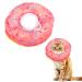 Xinzistar Cat Cone Collar Recovery Collar Pet Kitten Soft Protective Neck Collar After Surgery Adjustable Healing Elizabeth Collar Comfy Cotton Cone (S Pink Donut)