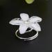 12 White Flower Hair Spirals - Bridal Hair Accessories & Wedding Jewelry - Buy Online on GoSupps.com