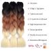 Fanyu 3 Packs 24 Synthetic Braiding Hair - Ombre Jumbo Braids Extensions for Crochet (DB-Black-Brown Blonde) - Buy Online on GoSupps.com