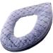 Soft Washable Toilet Seat Cover with Zipper - Grey | Eioflia - Buy Online on GoSupps.com