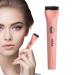 Curling Wand - Beauty Gadget Natural Looking Curls | Fast Heating Eyelash Curler Double-Sided Anti-Burn Electric Curler with Low Medium and High Temperature Settings for Natural-Looking Pink