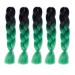 5 pieces Jumbo Braiding Hair - 24" (60cm) Jumbo Braid Hair Extension Ombre Colors for Crochet Braids Hair 1
