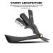 Professional Straight Razor - The CUT-FACTORY | 100 Premium Treat Blades | Stainless Steel Barber Razor for Inspired Men - Close Shaving with Natural Wood Scale (Black - Buy Online on GoSupps.com