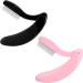 GCQQ 2PCS Folding Eyelash Separator Comb - Metal Teeth, Foldable and Fine Lash Comb for Eyelash Lift and Eyebrow Waxing - Pink and Black - Buy Online on GoSupps.com