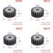 GatherTool 1 Piece #45 Stahl Metal Spur Gear - 2 Module Motor Rantle Wheel 10 to 25 Tooth Options (22 Teeth) - Buy Online on GoSupps.com