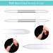 6 Piece Green Glass Cuticle Pusher and File Set with Case - Double Sided Glass Files and Cuticle Trimmer for Manicure Nail Care - Buy Online on GoSupps.com