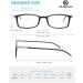 OuShiun Slim Reading Glasses - Blue Light Filter Eyewear for Men & Women | Lightweight Thin Reader Computer Glasses - Black 3.0x - Buy Online on GoSupps.com