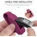 MoKo 2-Pack Clip Holder for Fitbit Inspire/Inspire HR - Wine Red & Sakura Pink | Soft Silicone Clip Case for Women and Men - Buy Online on GoSupps.com