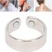 Adjustable Silver Fatigue Relief Magnetic Ring - Stylish Metal Jewelry Accessories - Buy Online on GoSupps.com