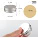 Buy Lusdoly 100pcs 40ml Silver Aluminum Screw Box Cosmetic Cans with Spatula Round Cream Box 57x23mm International Shipping Available - Buy Online on GoSupps.com