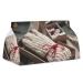 Tissue Box Cover Tissue Box Holder Knitted Gloves Print Tissue Holder Travel Tissue Packs Facial Paper Holder Decorative Holder
