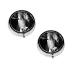 (Black and White Cow) Round Pill Box 3 Compartment Pill Box Mini Decorative Pocket Purse Portable Travel Medicine Tablet Vitamin Holder Organizer Pill Case