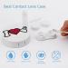 I Love Badminton Contact Lens Kit - Portable Round Storage Case with Mirror | Cute Lens Holder for Travel - Buy Online on GoSupps.com