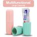 2Pack Portable Toothbrush Cup Holder for Travel - Pink and Light Blue - Buy Online on GoSupps.com