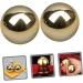 Buy Gatuida Brass Gymnastics Balls 4-Piece Fitness & Hand Training Set | Copper Baoding Roller Massagers - Buy Online on GoSupps.com