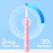 Bitvae R2 Rotating Electric Toothbrush for Adults with 8 Brush Heads 5 Modes Rechargeable Power Toothbrush with Pressure Sensor Pink Pink 1 Pack - Buy Online on GoSupps.com