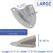 Stainless Steel Wire Cable Hole Ventilator Cover for Marine Boat - Small: 1-5/8 x 1-3/4 | Large: 2-1/4 x 2-3/16 - 2 PCS Option Available - Buy Online on GoSupps.com