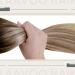 Laavoo Real Hair Microring Ombre Extensions | 50cm Balayage Dark Brown to Light Brown | Pre-Bonded Micro Loop Hair Extensions 1g/S 50g - Buy Online on GoSupps.com