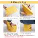 koofull Folding Portable Camping Hiking Stool  Lightweight Collapsable Foldable Chair for Travel Gathering BBQ Subway Backpacking Outdoor Squatty Potty Ultralight Mini (Yellow) - Buy Online on GoSupps.com
