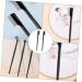 Ipetboom Eyebrow Comb & Mascara Applicator - 4 Pcs Eyelash Extension Tools | Portable Stainless Steel Eyelash Brush & Curler - Black - Buy Online on GoSupps.com