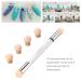 Aeropuffing Gel Nails Accessories | Dual Sponge Gradient Shading Tool | Ombre Nail Art Kit with 4 Replacement Heads - Buy Online on GoSupps.com