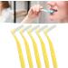 Interdental Brushes & Dental Floss Picks - Effective Plaque Removal for Braces | 5 Pieces (Amarillo) - International Shipping Available - Buy Online on GoSupps.com