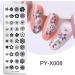 Geometric Blue Nail Art Stamping Plates Set - 5pcs Stainless Steel Transfer Template Kit - Buy Online on GoSupps.com