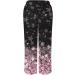Gufesf Women's Tie Dye Cotton Linen Capris Pants - Summer Loose Fit Trousers with Pockets | Y1-pink X-Large - Buy Online on GoSupps.com