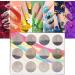 12 Grid DIY Nail Beads Plastic Nail Glitter Rhinestones Nail Art Decoration Manicure Tool Accessory DIY Nail Tip Ornament Beauty Nail Art 3D Decorations - Buy Online on GoSupps.com