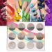 Shop 12 Grids 3D Steel Ball Nail Art Kit - Mini Metal Balls & DIY Manicure Tools for Fashionable Designs - Buy Online on GoSupps.com