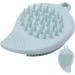 Face Exfoliator Scrubber Double Side Silicone Face Scrub Brush - Manual Hair Scrub for Women and Men Skin Care Face Brushes for Sensitive Dry Skin Gray Green - Buy Online on GoSupps.com