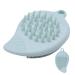 Silicone Face Scrubber Double Side Soft Silicone Facial Cleansing Brush - Multi-Use Skin Care Face Brushes Manual Hair Scrubber for Women and Men Gray Green