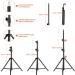 Yesker Photography Lighting Studio Lights - Set of 2 Dimmable 5500K LED Video Lights for Makeup, Tattoo, Photography - Includes Light Stands - Ideal for Eyebrow Artists, Spas, YouTube - Upgraded Brightness & Color Accuracy - Buy Online on GoSupps.com