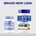 USN Blue Lab Chocolate Caramel Whey Protein Powder 2kg - Post-Workout Supplement with Whey Isolate and BCAAs - Muscle Building Formula - Buy Online on GoSupps.com
